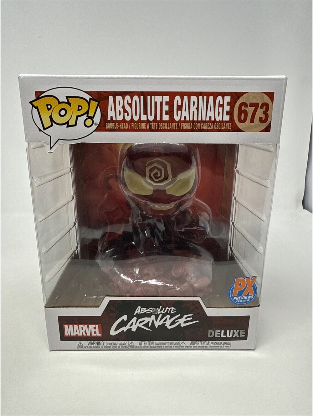 Funko Pop! Marvel Absolute Carnage Pop! Deluxe Vinyl Figure #673 PX Exclusive